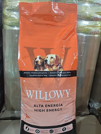 Hrana uscata pentru caini Willowy High Energy 20 kg.