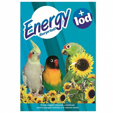 Hrana papagal Energy + iod, 500g