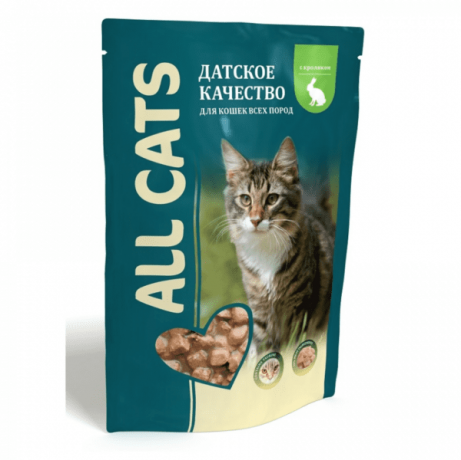 Conserve/hrana umeda pentru pisici All Cats iepure in sos 85 gr.