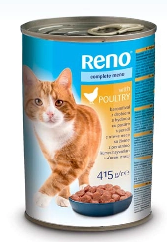 Hrana COMPLETA PENTRU PISICI ADULTE CU PASARE 415 gr.