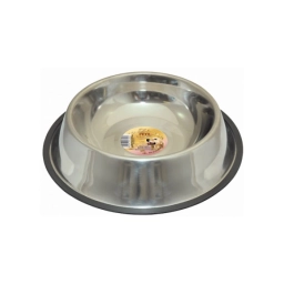 Bol/farfurie cromat metalic cu baza din cauciuc 15,5cm*3,6cm №1