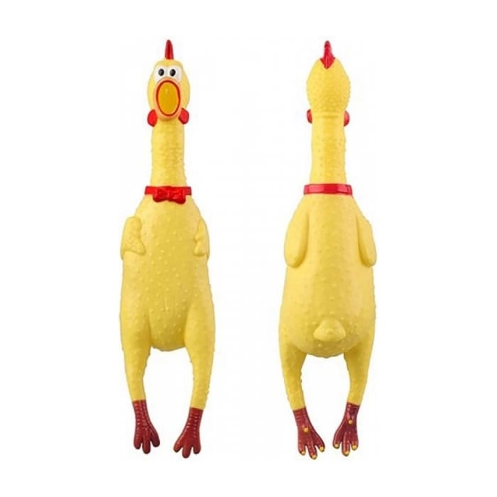 Игрушки винил, с пищалкой Курица, L-38cm бол