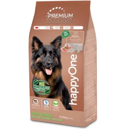 HappyOne Hipoalergenico, hrana uscata hipoalergenica pentru un caine adult de 15 kg.